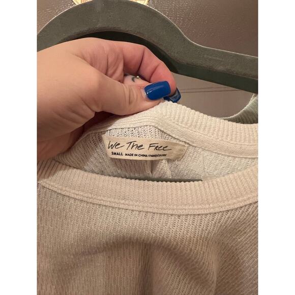 Free People Women's Striped Knit Tunic Top Balloon Sleeve Multicolor Size Small - Picture 8 of 8